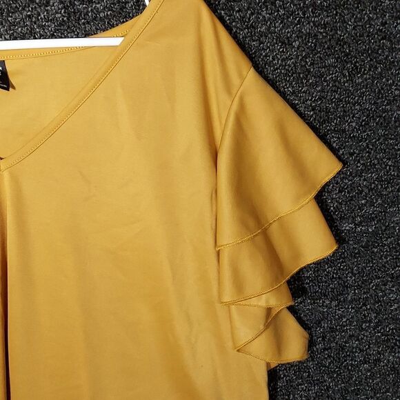 Shein Gold 3X V-Neck Women's - Picture 3 of 12